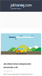 Mobile Screenshot of jaktaniej.com