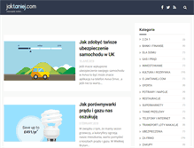 Tablet Screenshot of jaktaniej.com